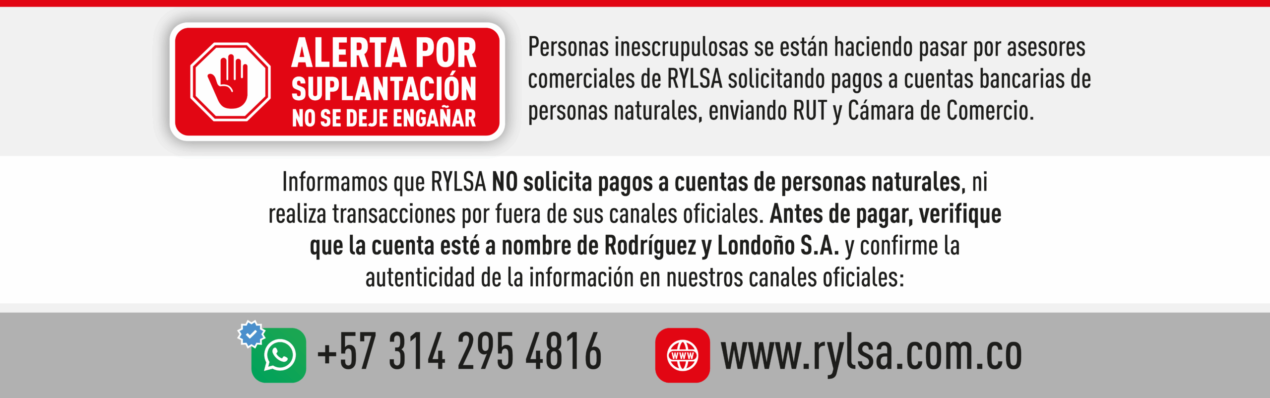 Banner página web SUPLANTACION 2